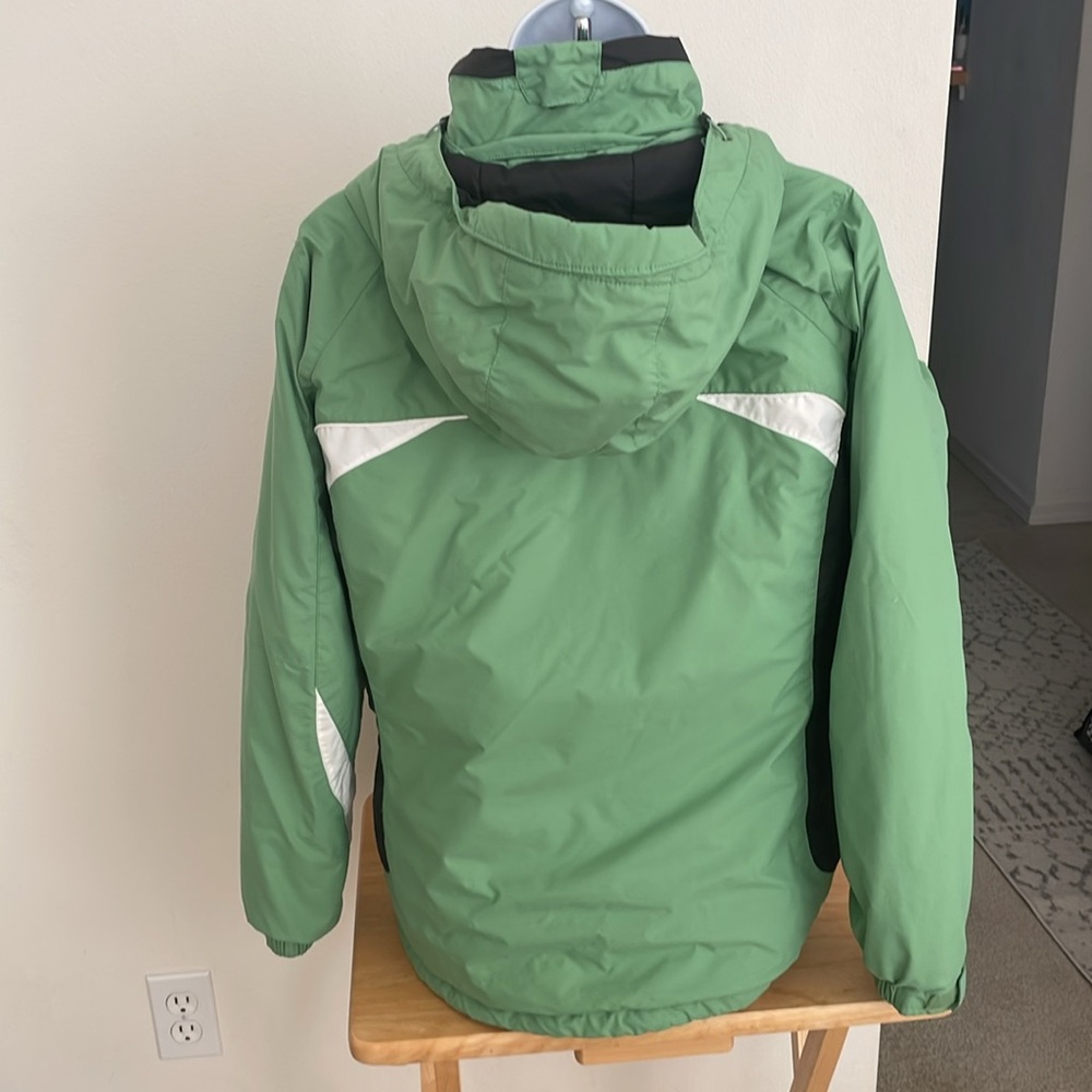 Columbia Green and White Jacket Size Medium - Picture 3 of 15